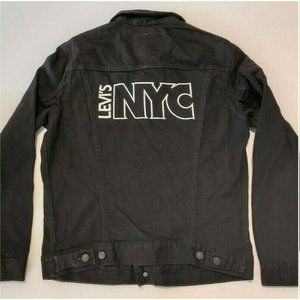 Levis Premium Black NYC Trucker Jean Jacket Mens